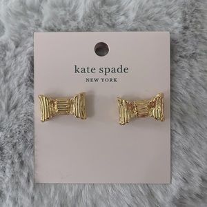 Kate Spade 💯Authentic Textured Bow Stud Earrings.
